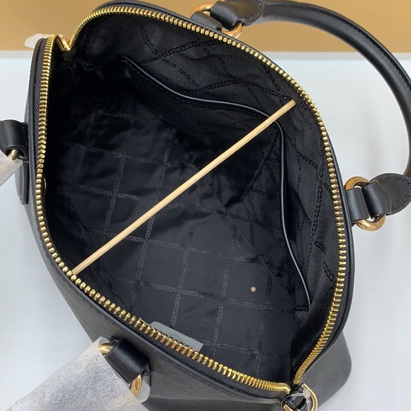 MICHAEL KORS
(NWT
Veronica Medium Saffiano Leather Dome
Satchel BLACK COLOR - Picture 10 of 14